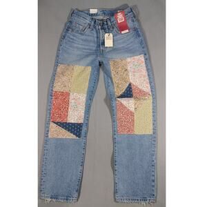 Levi’s 501 150th Anniversary Patchwork Jeans Women’s 25x30 Vintage Style NWT